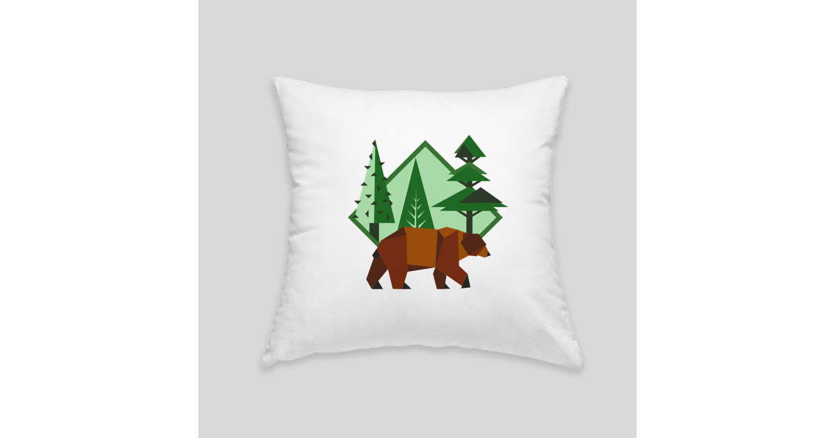 Brown bear cushion