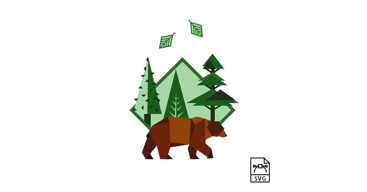 Illustration vectorielle Ours brun